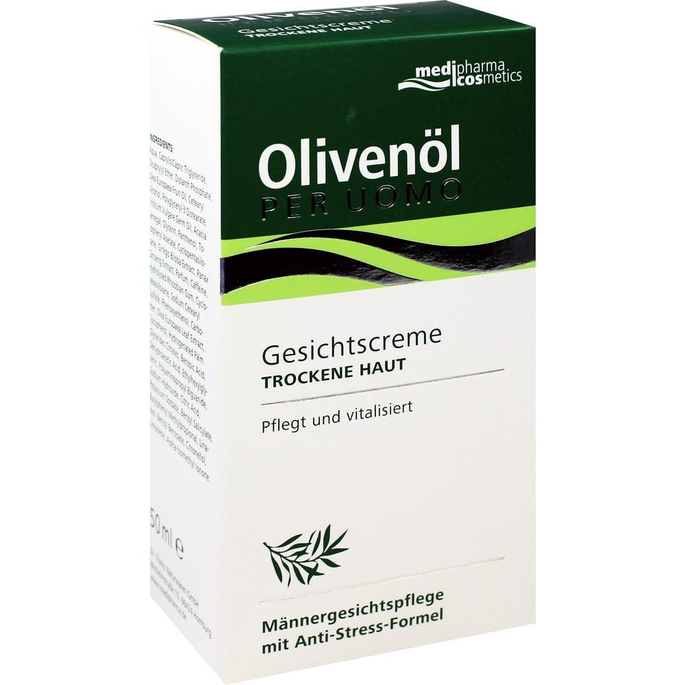 Gesichtscreme f&uuml;r M&auml;nner mit Oliven&ouml;l, pflegt und vitalisiert trockene Haut.