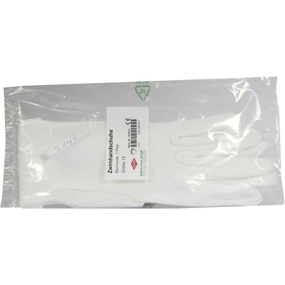 Wei&szlig;e Baumwollhandschuhe sind in einer Plastikt&uuml;te verpackt.