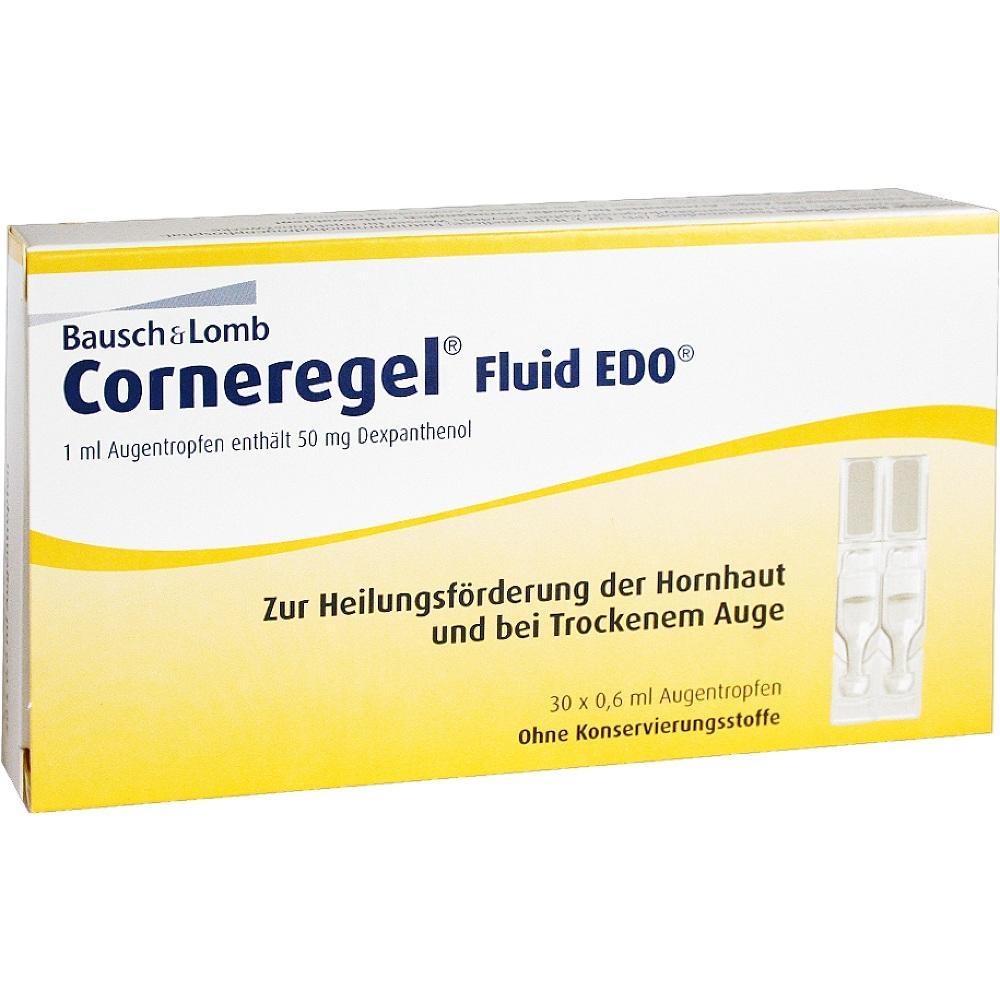 Verpackung von Augentropfen f&uuml;r trockene Augen und Hornhautheilung.