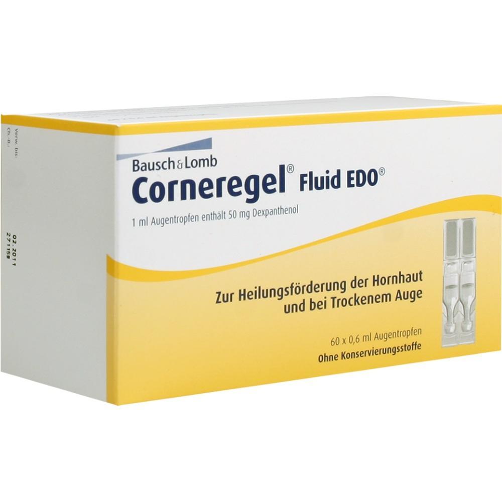 Eine Packung Augentropfen f&uuml;r trockene Augen und Hornhautheilung.