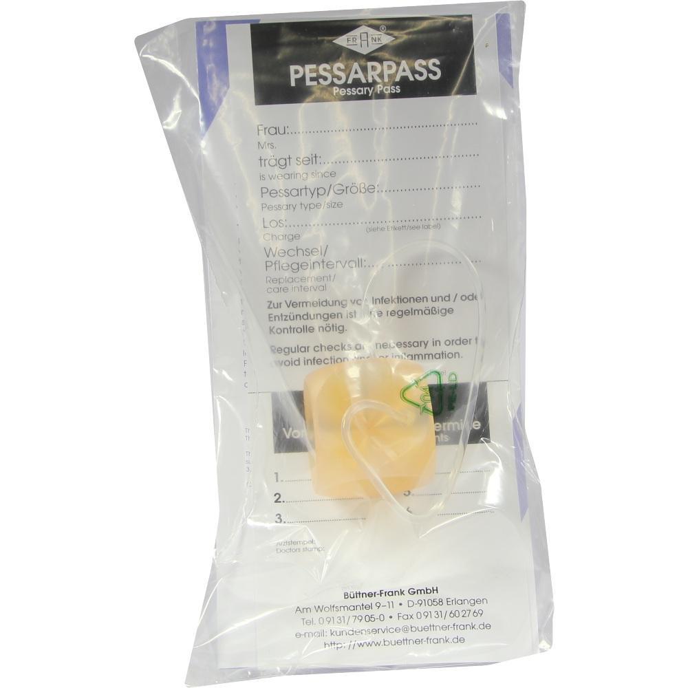 Verpackung mit Pessarpass und medizinischem Ger&auml;t darin.