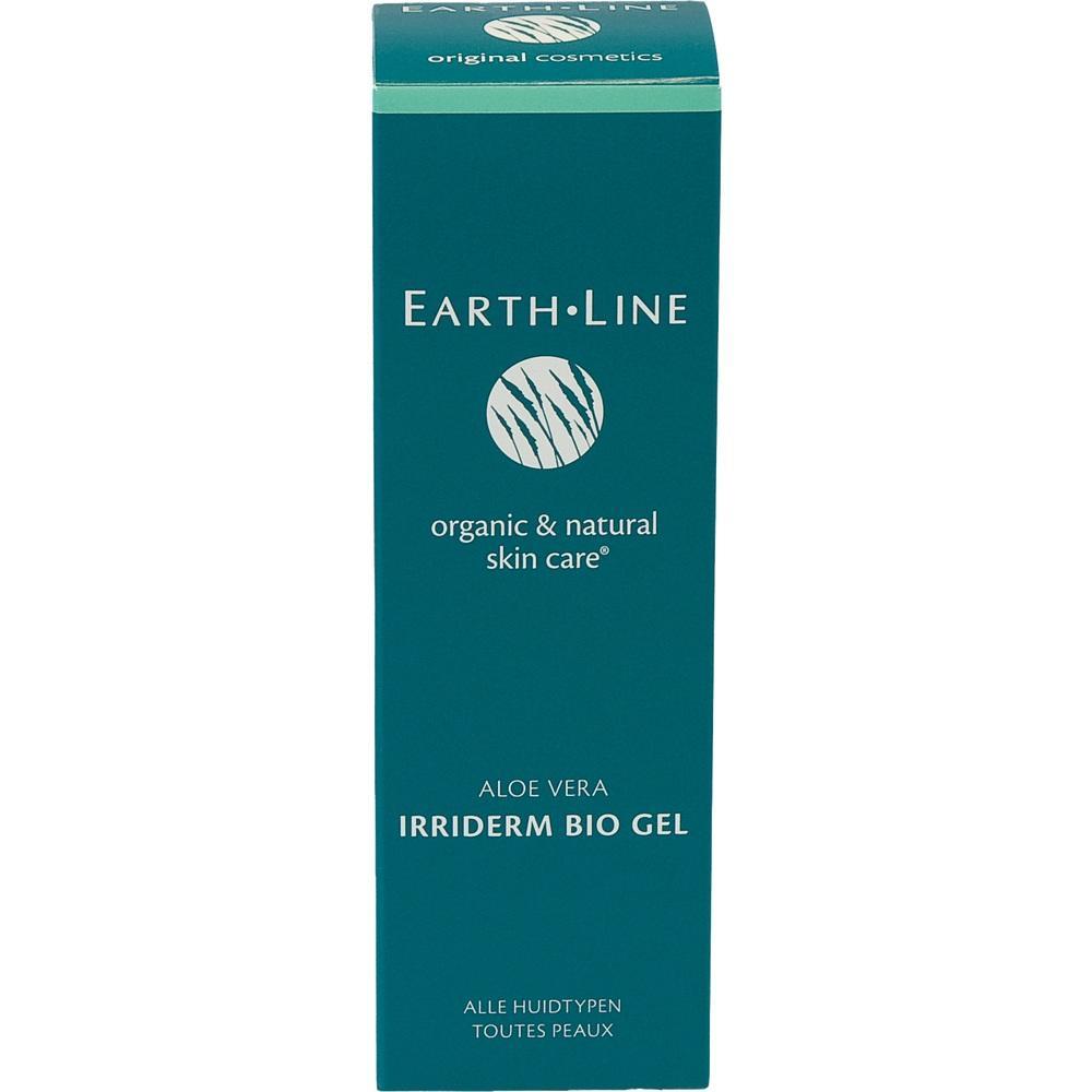 Grüne Verpackung von Earth Line Aloe Vera Irriderm Bio Gel.