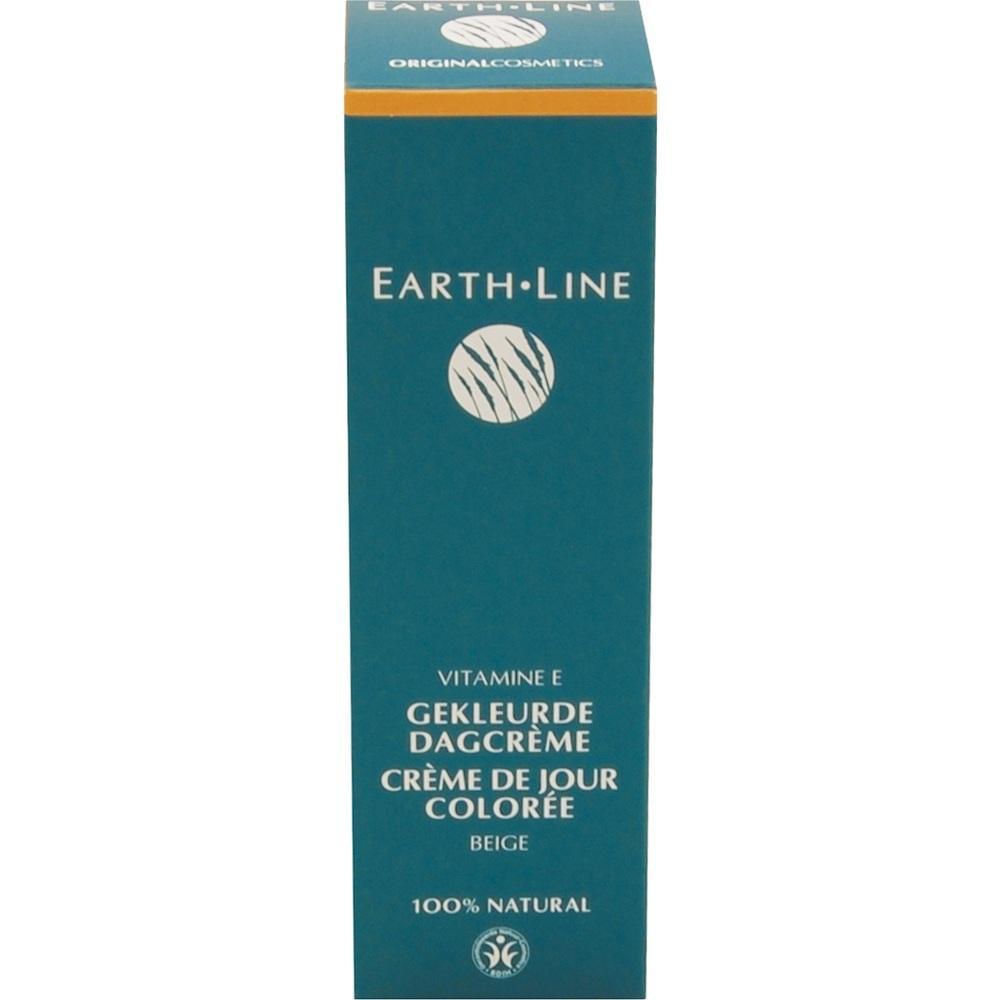 Eine blaue Schachtel Tönungscreme mit Vitamin E von Earth Line.