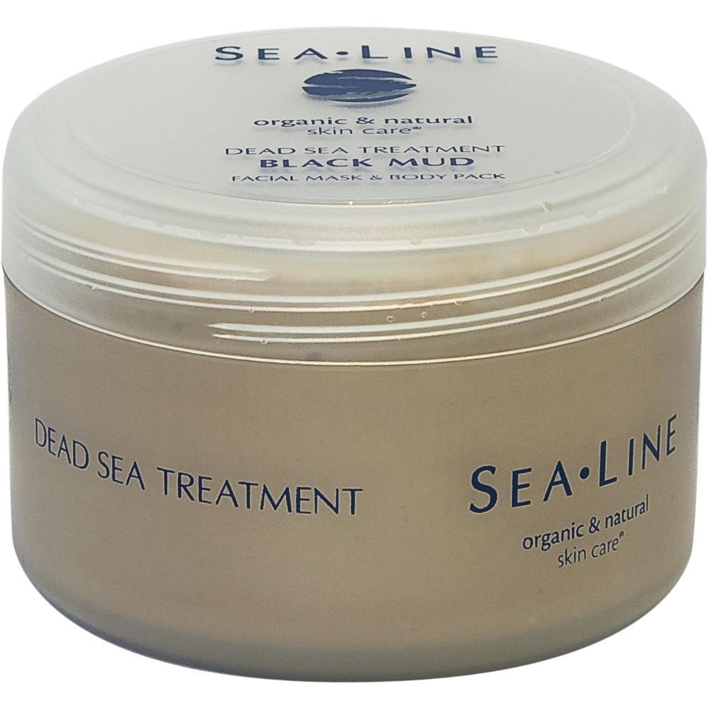 Kleine Dose mit schwarzem Schlamm für Gesicht und Körper.