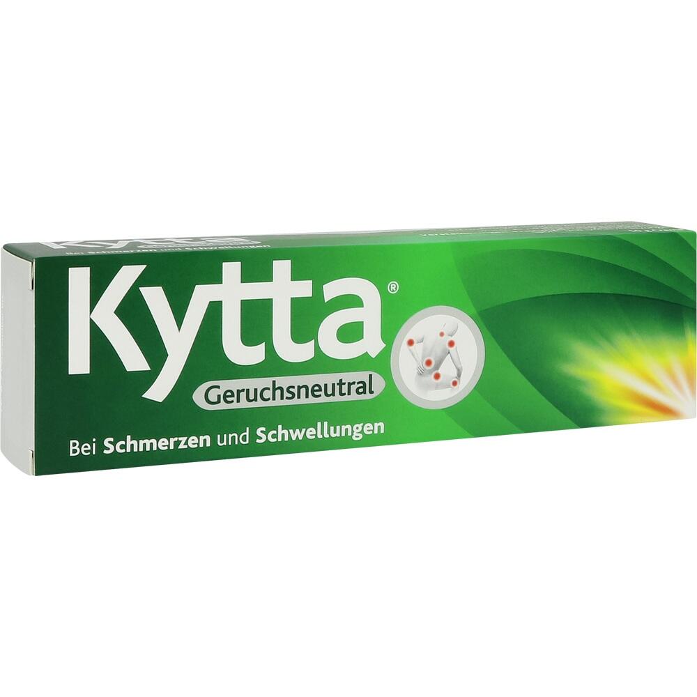 Gr&uuml;ne Kytta-Salbenverpackung zur Linderung von Schmerzen und Schwellungen.