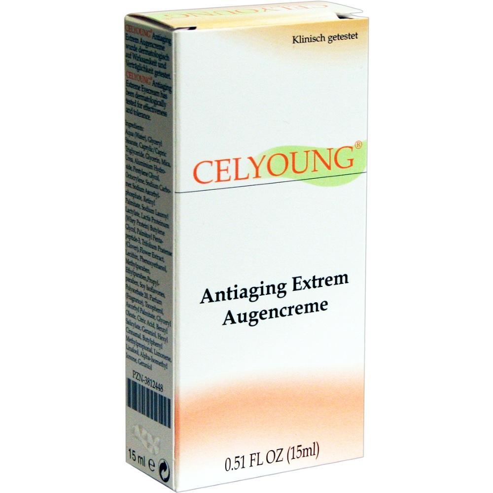 Eine Schachtel mit Anti-Aging-Augencreme von Celyoung.