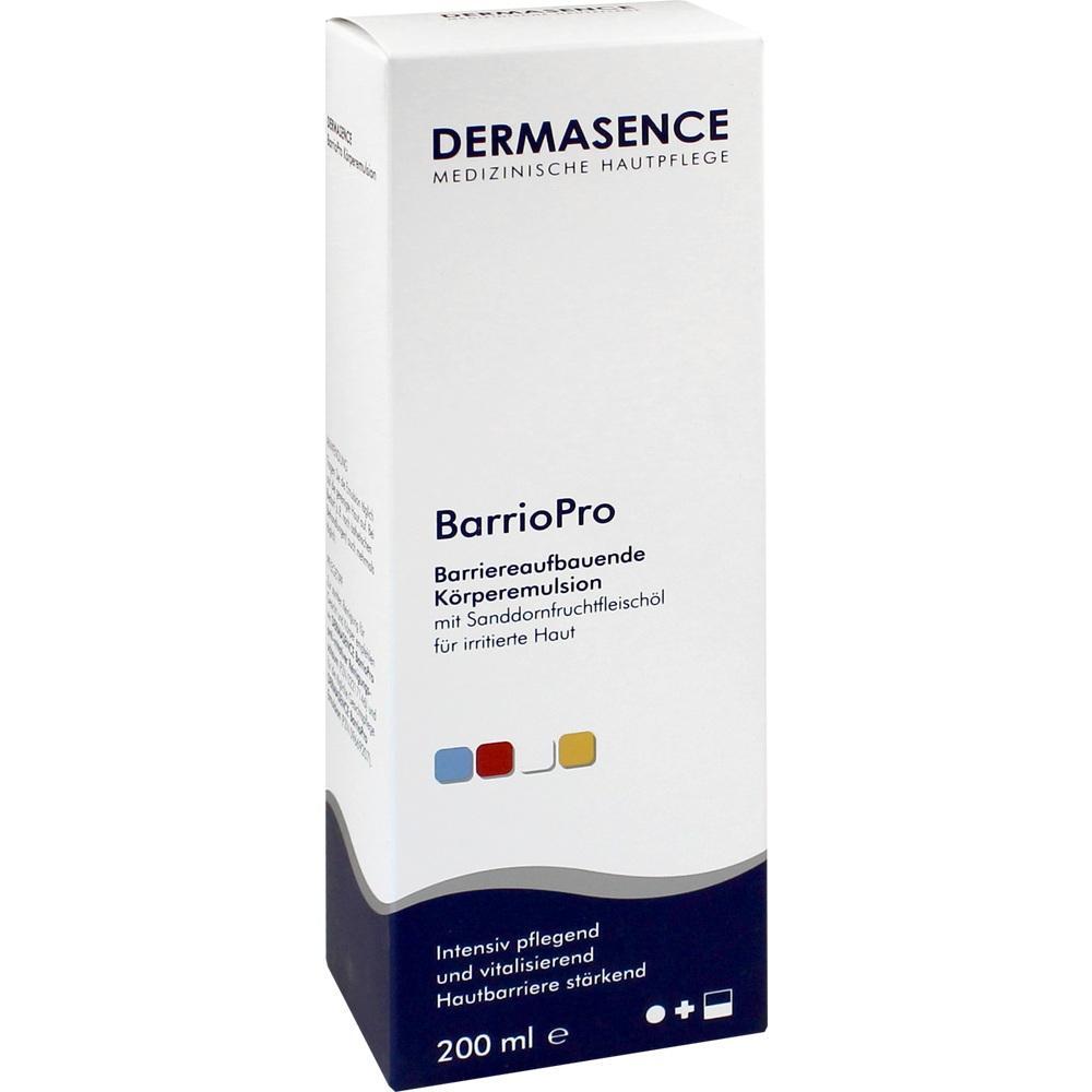 Eine wei&szlig;e Verpackung mit der Aufschrift "BarrioPro" f&uuml;r Hautpflege.
