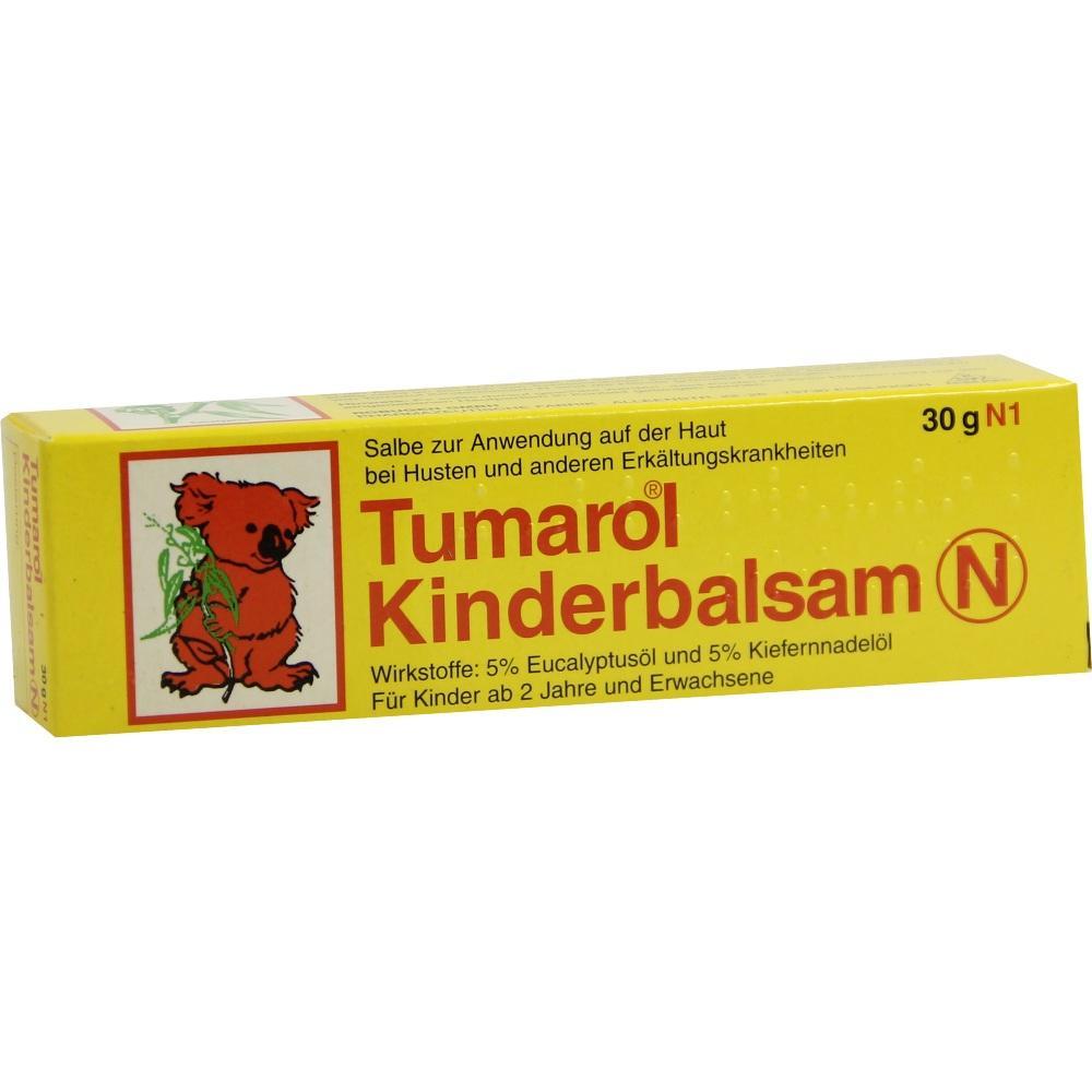 Gelbe Packung mit Balsam für Kinder und Erwachsene, ab 2 Jahren.