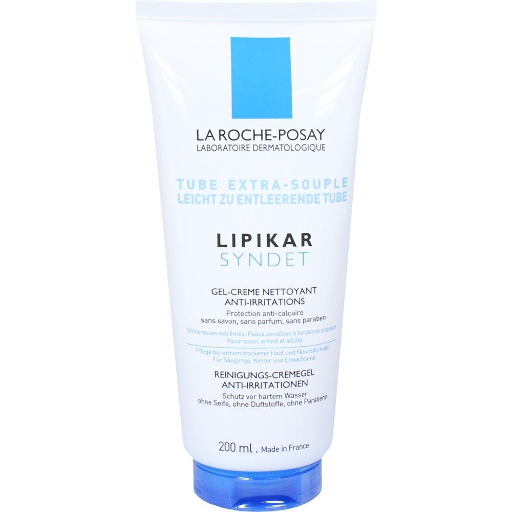 Eine Tube mit weißer Reinigungs-Creme von La Roche-Posay für sensible Haut.