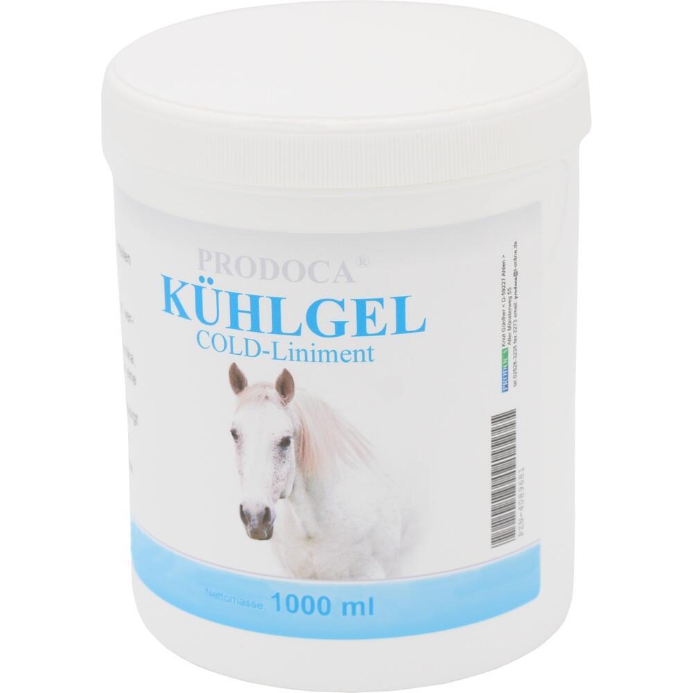 Eine wei&szlig;e Dose mit K&uuml;hlgel f&uuml;r Pferde.