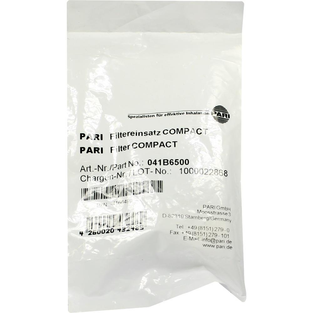 Transparente Verpackung mit Aufdruck f&uuml;r einen PARI Filtereinsatz Compact.