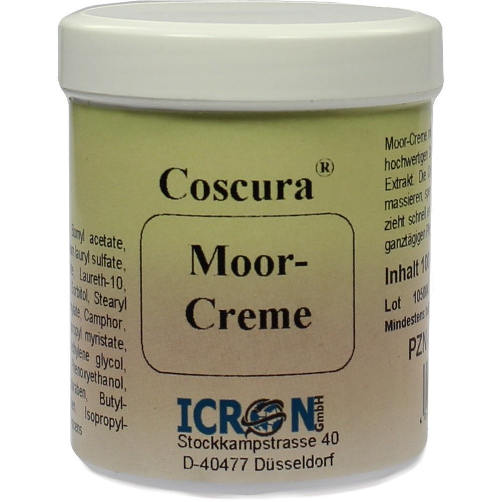 Eine Dose mit der Aufschrift "Coscura Moor-Creme".