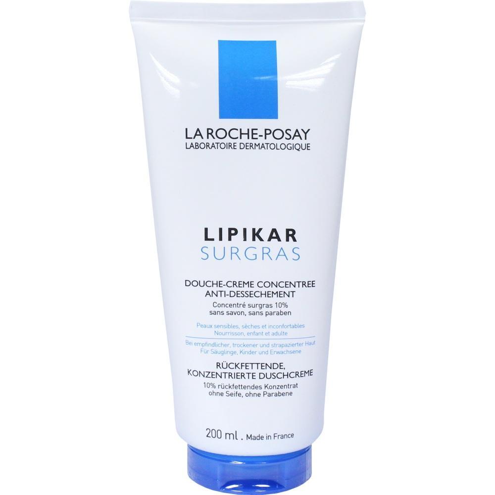 Weiße Tube Duschcreme von La Roche-Posay mit blauer Beschriftung.
