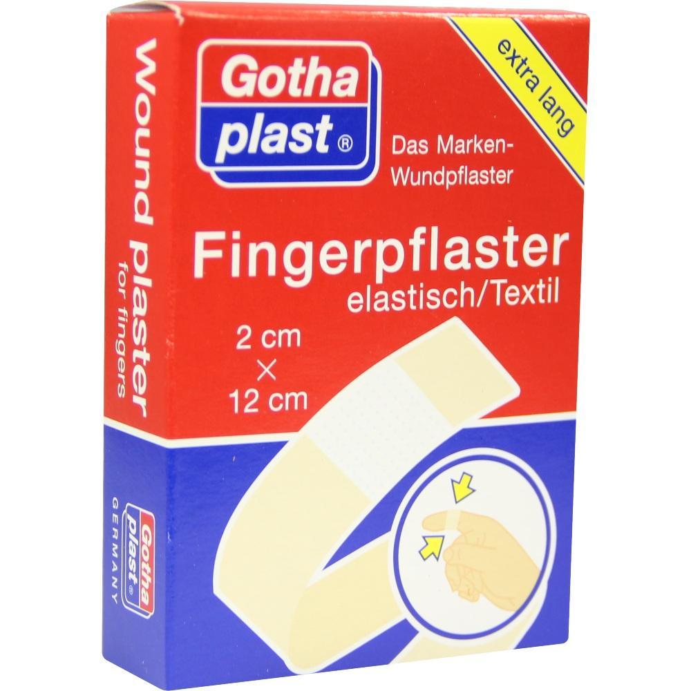 Rote Packung Fingerpflaster aus Textil, extra lang und elastisch.
