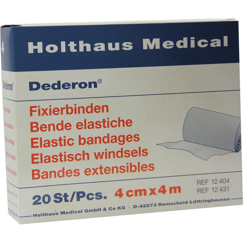 Packung mit 20 elastischen Binden, 4 cm x 4 m, von Holthaus Medical.