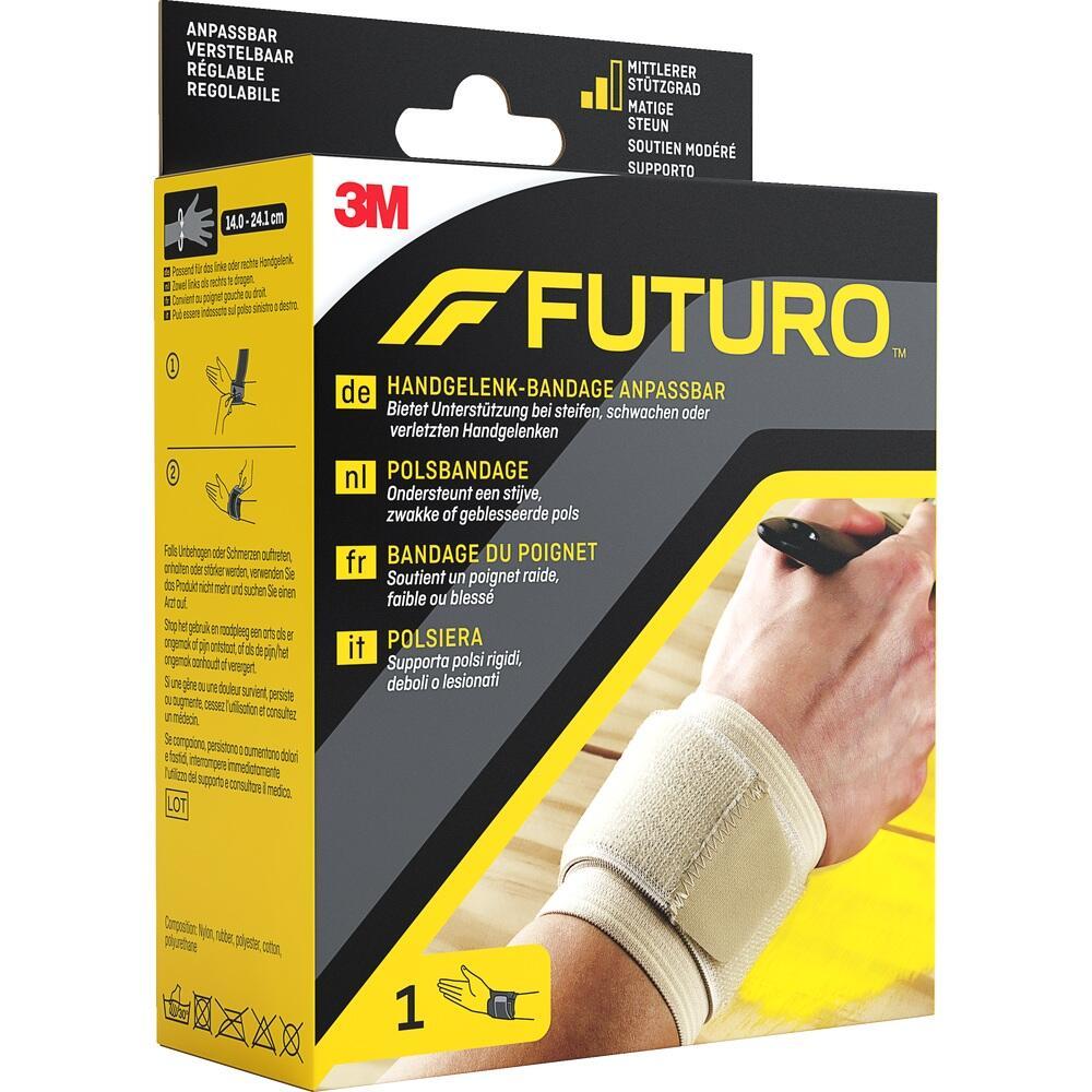 Eine Verpackung für eine anpassbare Handgelenk-Bandage von 3M FUTURO.