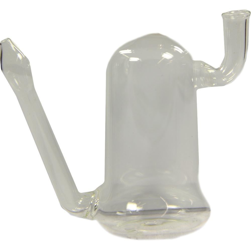 Durchsichtiges Glasger&auml;t mit zwei R&ouml;hren.