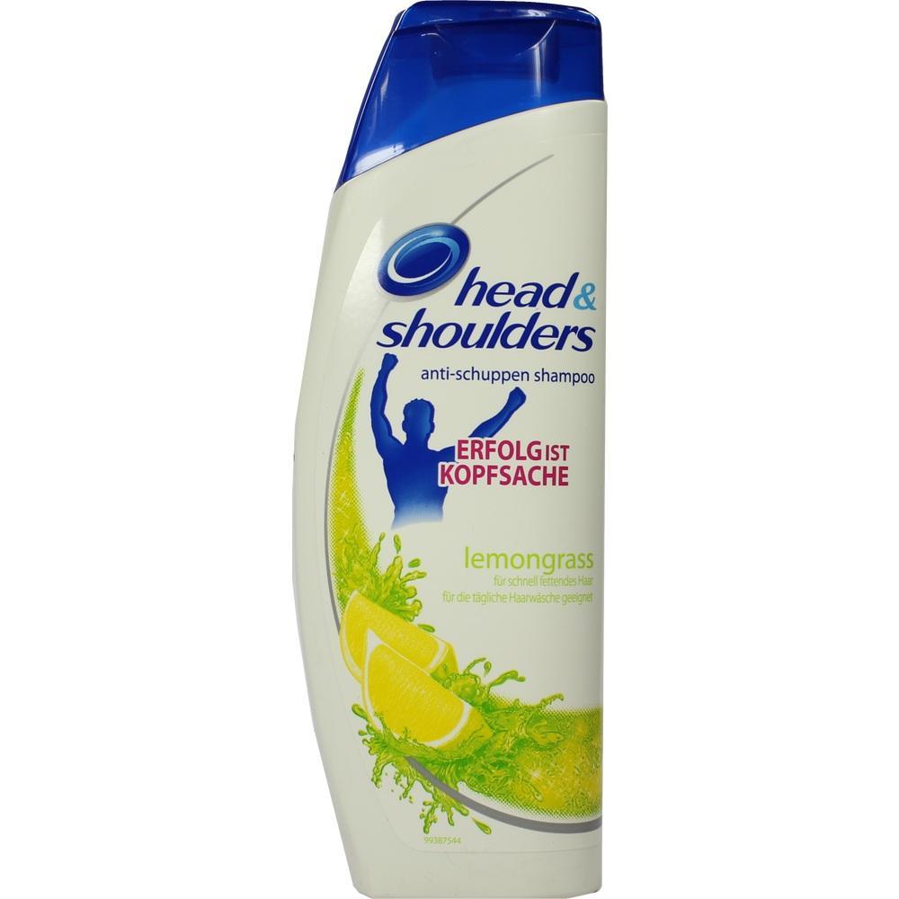 Eine Shampoo-Flasche von Head & Shoulders mit Zitronengras-Duft.