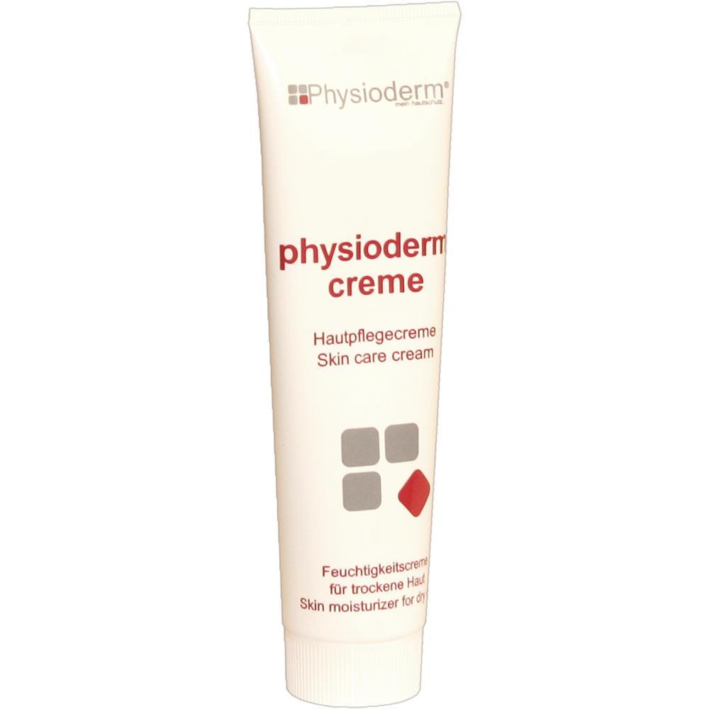 Eine weiße Tube mit der Aufschrift "Physioderm Creme".