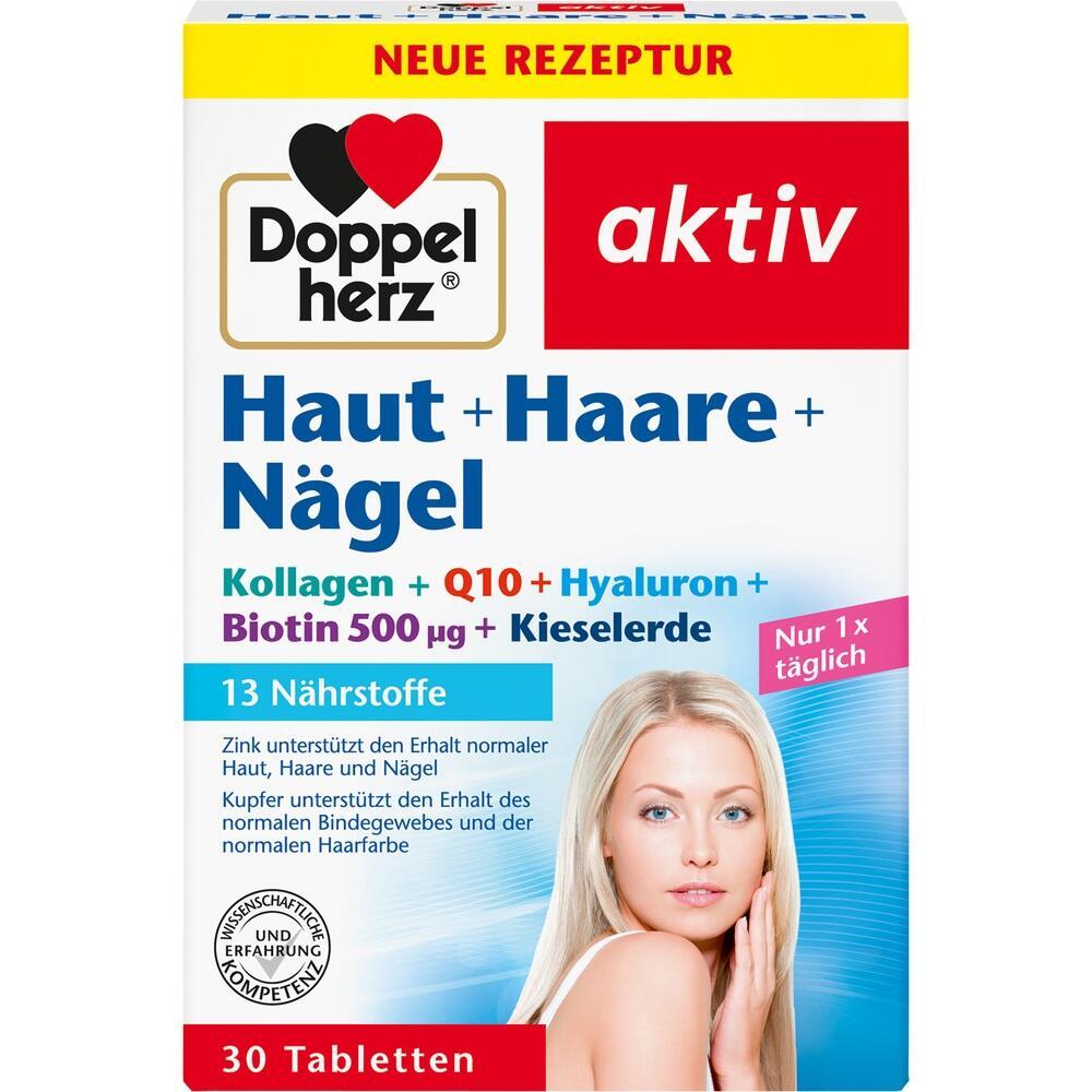 Verpackung von Nahrungserg&auml;nzungsmitteln f&uuml;r Haut, Haare und N&auml;gel von Doppelherz.