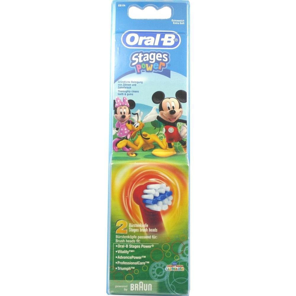 Verpackung von Oral-B Zahnbürstenköpfen mit Disney-Figuren auf dem Etikett.