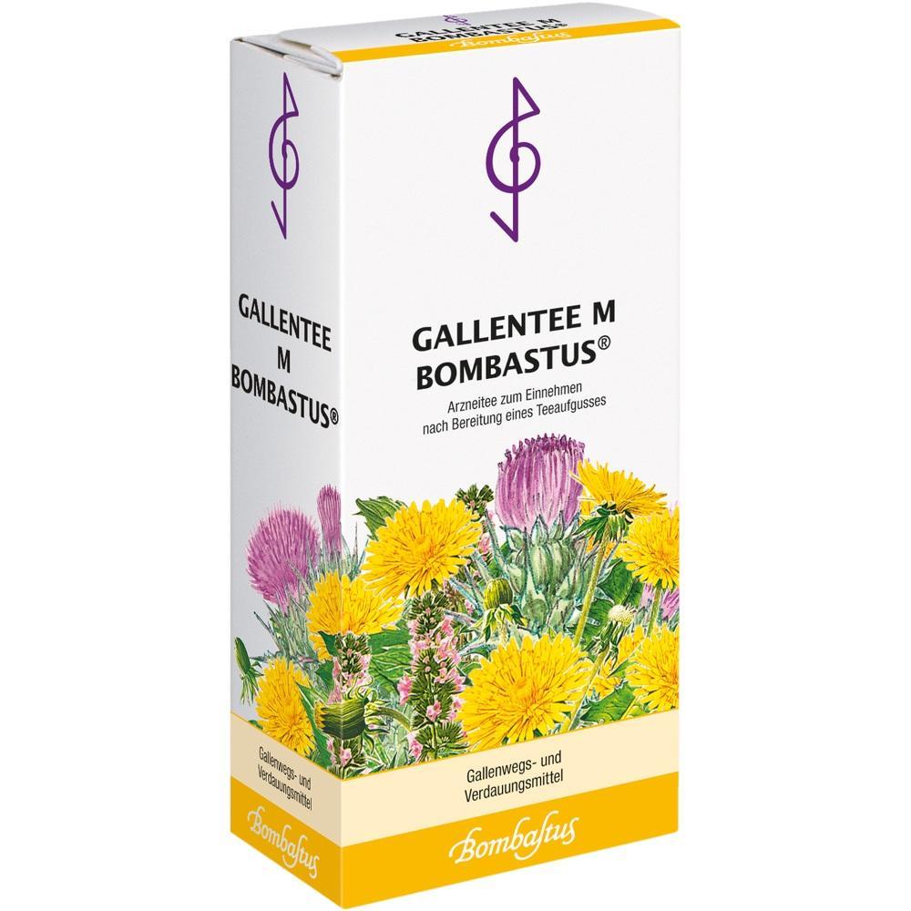 Eine Packung Gallentee mit bunten Blumen auf der Vorderseite.