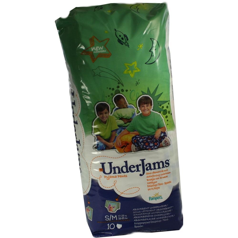 Auf der Verpackung sind lächelnde Kinder und die Aufschrift "UnderJams" abgebildet.