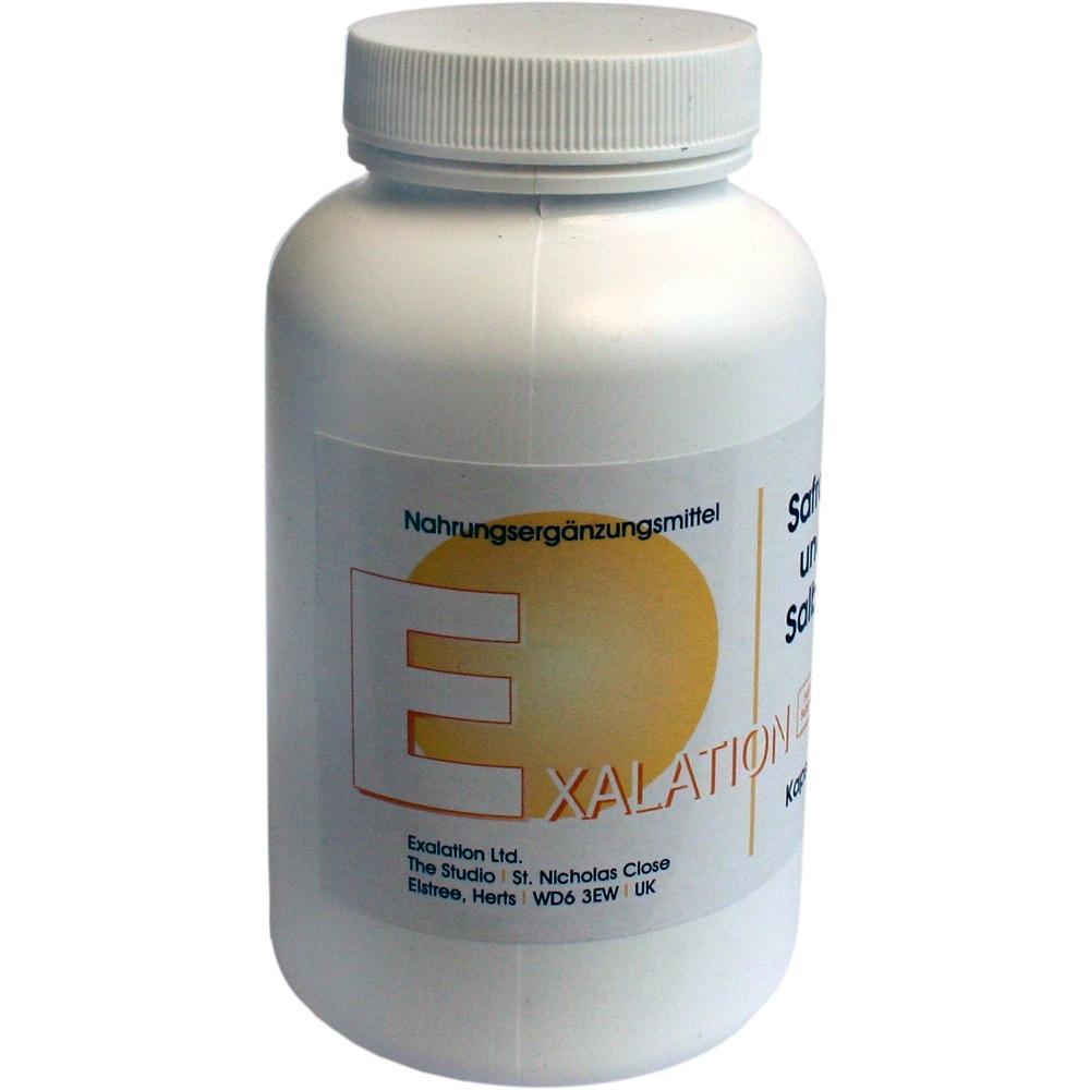 Weißes Fläschchen mit Etikett für Nahrungsergänzungsmittel.