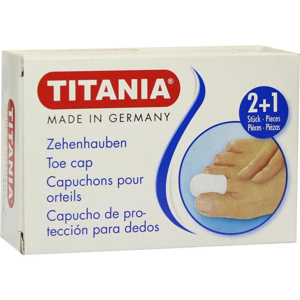 Eine Packung Zehenkappen der Marke "Titania".