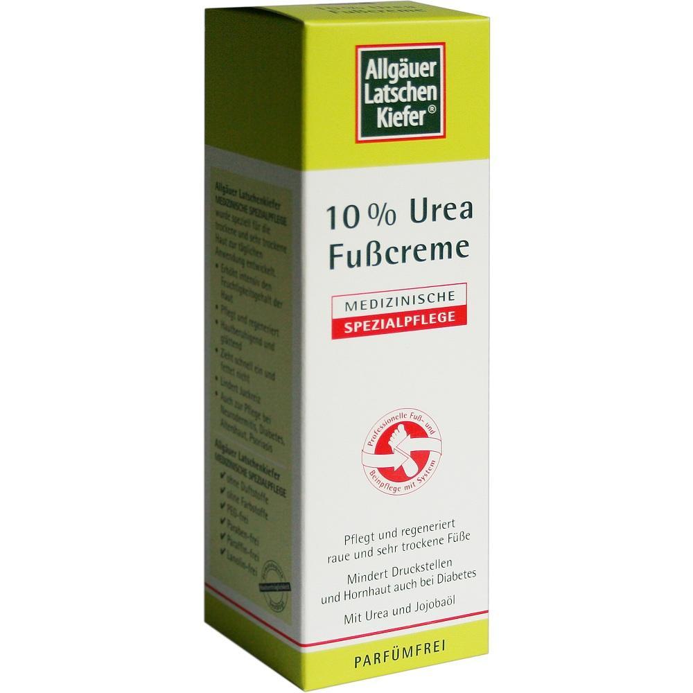 Verpackung von parf&uuml;mfreier Fu&szlig;creme mit 10% Urea, medizinische Spezialpflege.