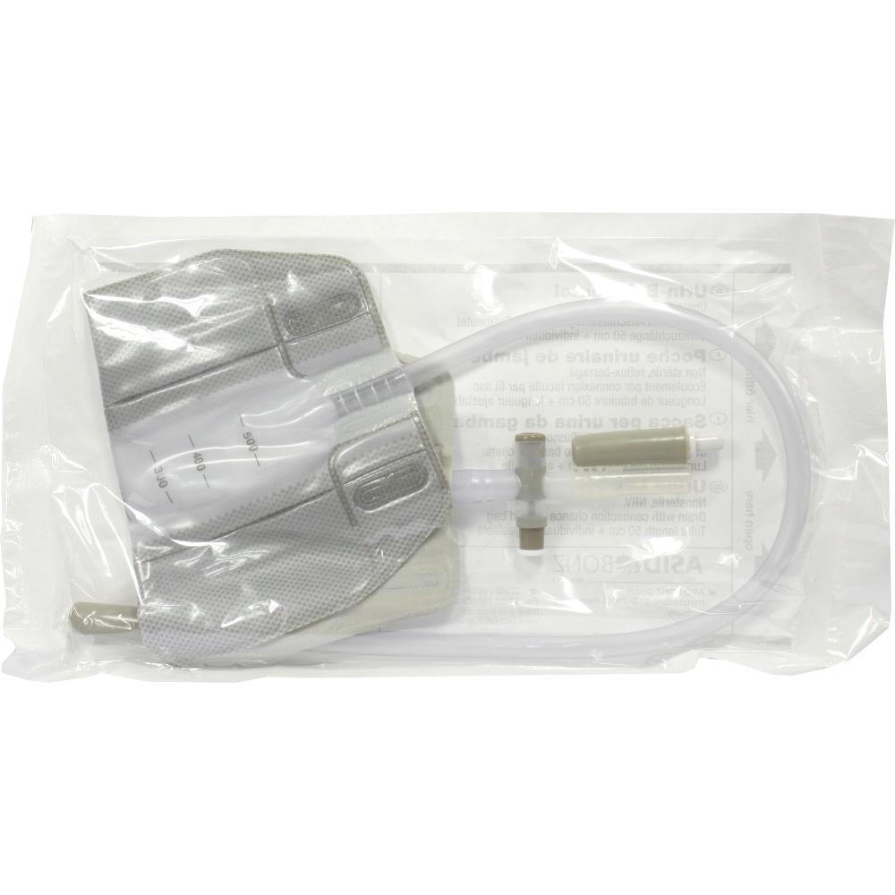 Ein medizinischer Blasenkatheter in einer Plastikverpackung.