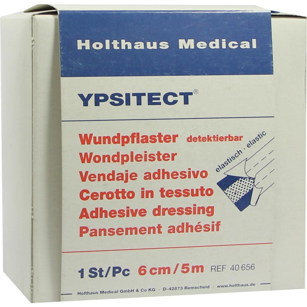 Eine Schachtel eines detektierbaren elastischen Wundpflasters von Holthaus Medical.