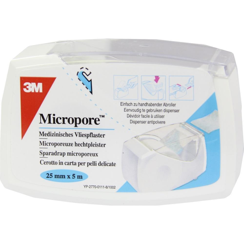 Verpackung eines medizinischen Vliespflasters der Marke 3M mit Abroller.