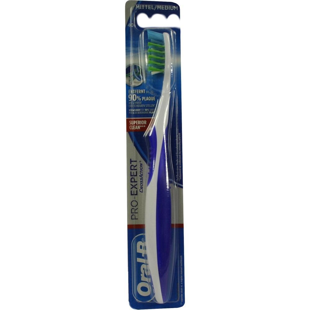 Eine Zahnbürste in einer blauen Verpackung mit grünen Borsten.