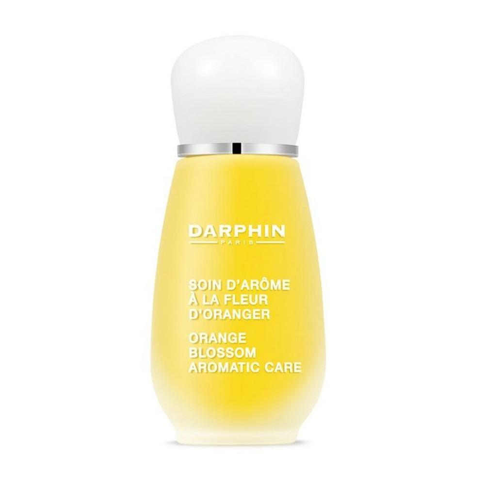 Gelbe Flasche mit weißem Deckel und Beschriftung auf der Vorderseite.