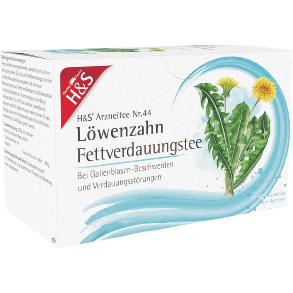 Eine Packung L&ouml;wenzahntee von H&S zur Unterst&uuml;tzung der Verdauung.