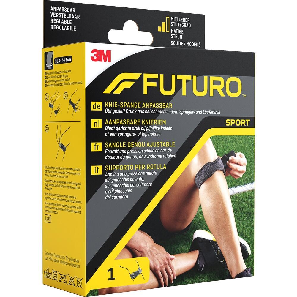 Verpackung einer anpassbaren Kniebandage für Sportler.