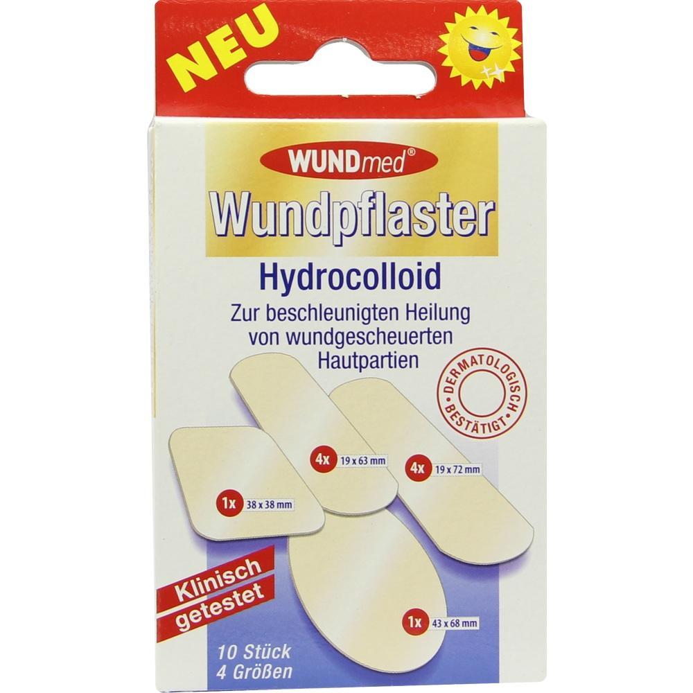 Verpackung von Hydrokolloid-Wundpflastern in verschiedenen Gr&ouml;&szlig;en zur schnellen Heilung.