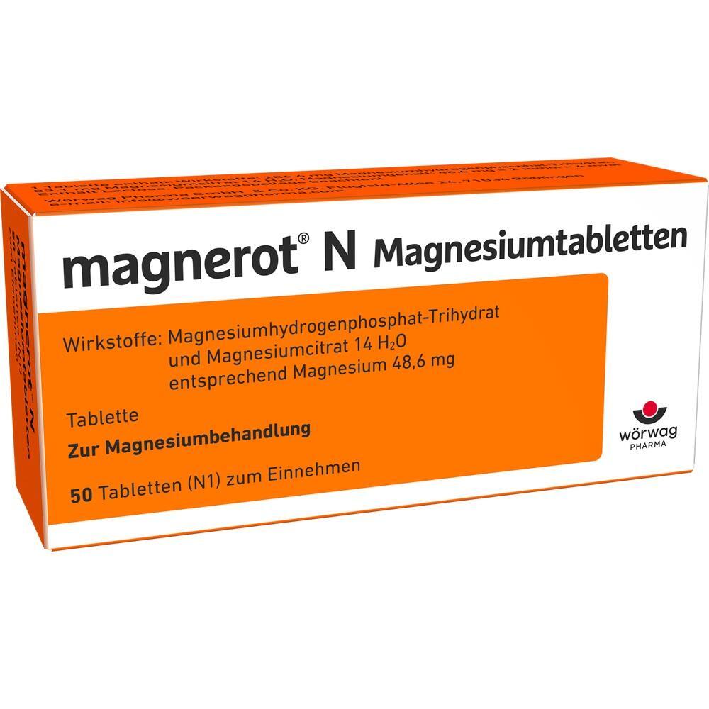 Eine Packung mit Magnesiumtabletten zur Behandlung von Magnesiummangel.