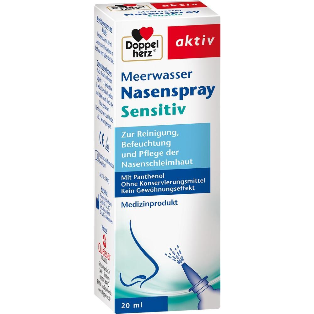 Eine Packung Meerwasser-Nasenspray f&uuml;r empfindliche Nasenschleimhaut.