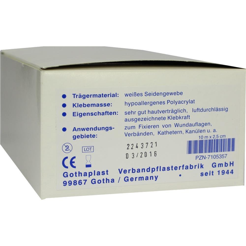 Eine Packung medizinisches Klebeband mit Informationen auf der Seite.