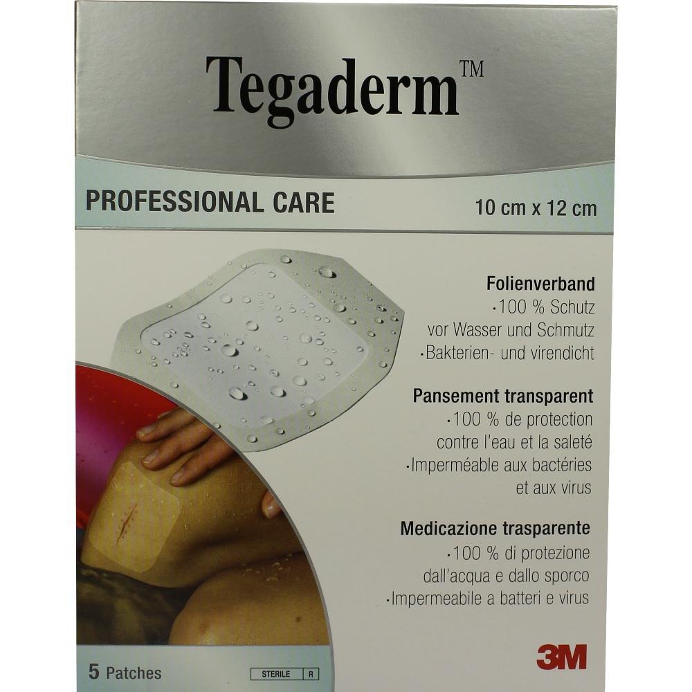 Verpackung von Tegaderm-Folienverbänden mit Schutz vor Wasser und Schmutz.