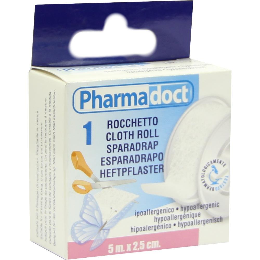 Eine Packung Heftpflaster mit Schmetterling und Schere auf der Vorderseite.