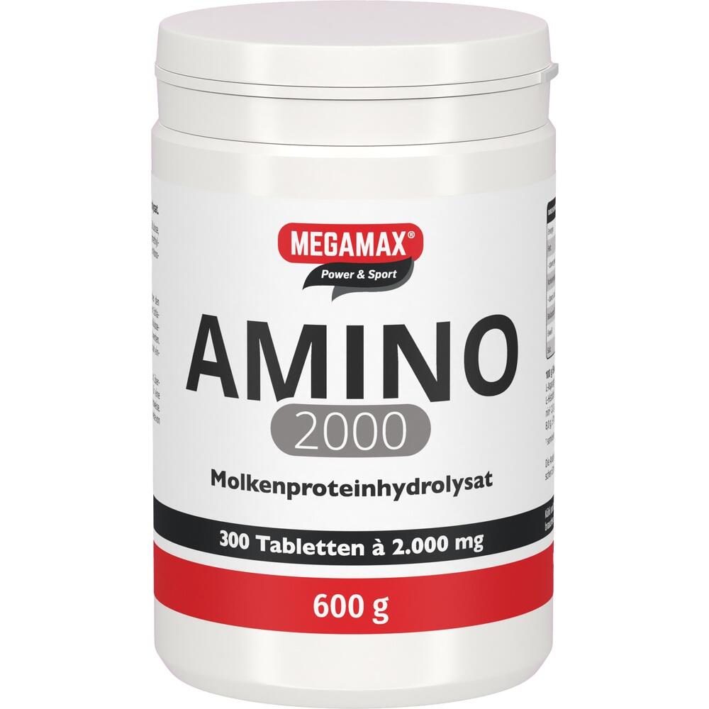 Dose mit Aminosäure-Tabletten, Marke Megamax, 600 g.