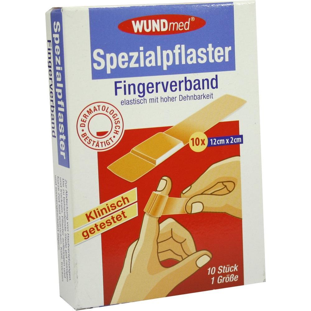 Eine Pappschachtel mit Spezialpflastern f&uuml;r Finger.