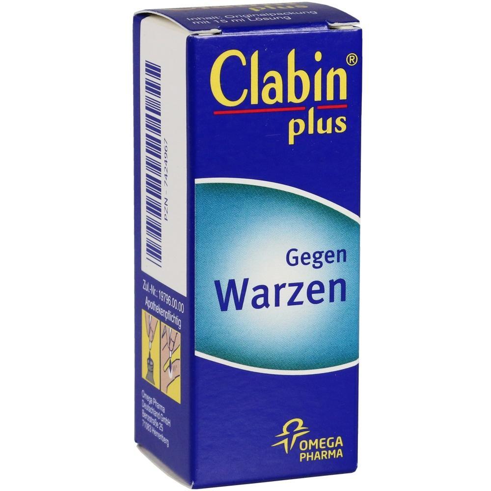Blaue Verpackung eines Arzneimittels gegen Warzen.