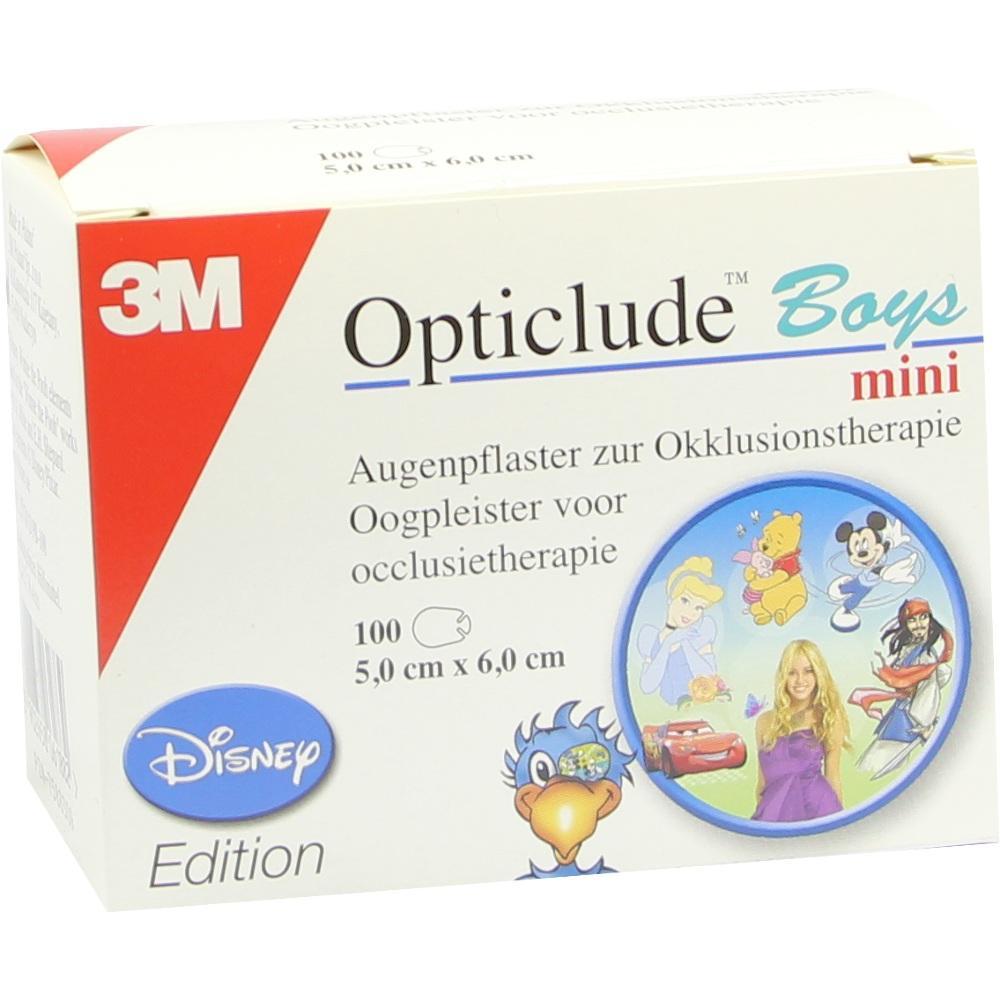 Eine Schachtel mit Augenpflastern für Kinder mit Disney-Motiven.