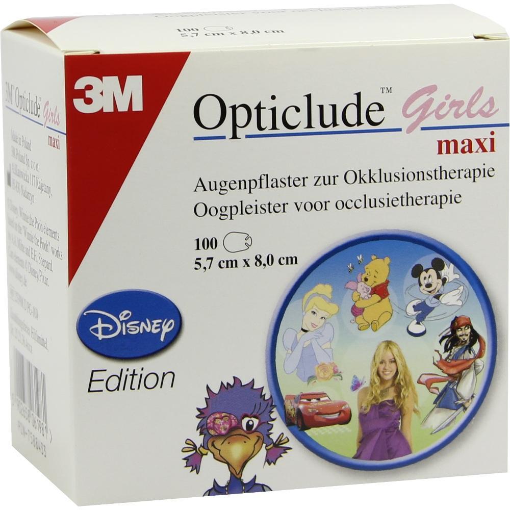 Eine Box mit Disney-Motiven für Augenpflaster zur Therapie.