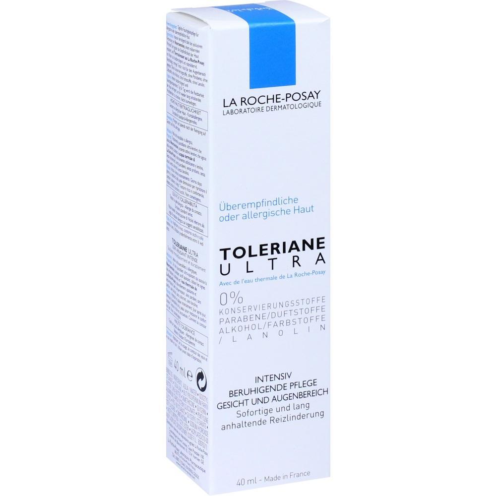 Weiße Verpackung einer Hautpflegecreme für empfindliche oder allergische Haut.