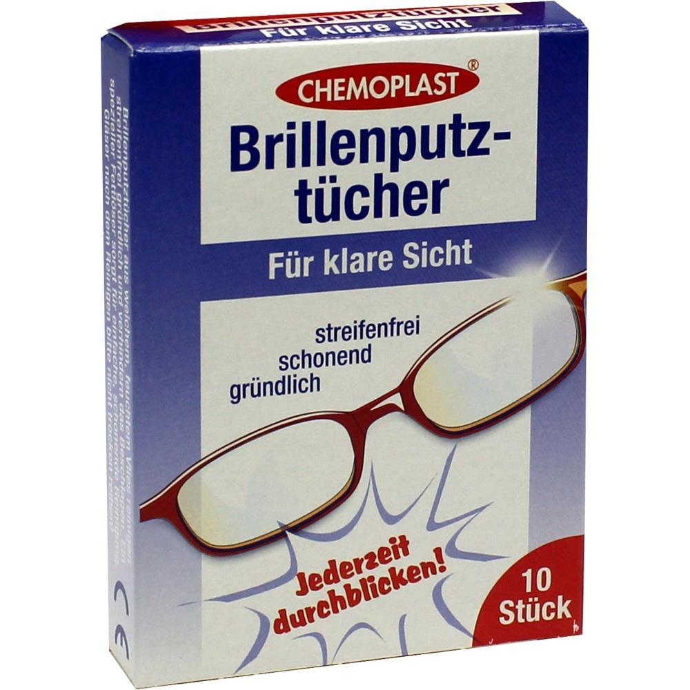 Eine Packung Brillenputztücher für klare Sicht.